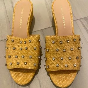 Loeffler Randall Woven Crystal Wedges - NEW!